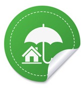 Comprehensive Personal Liability Umbrella over House Sticker